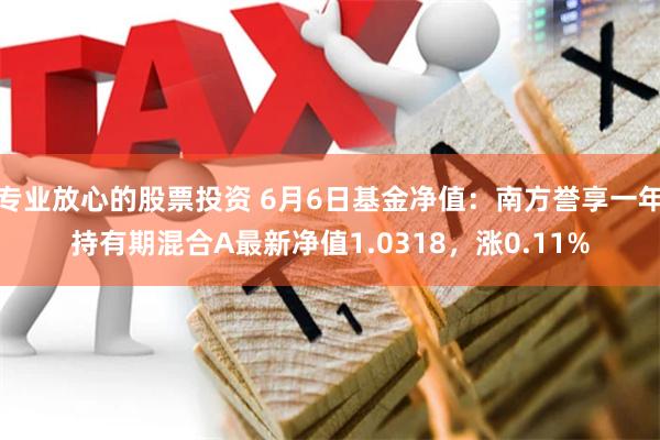 专业放心的股票投资 6月6日基金净值：南方誉享一年持有期混合A最新净值1.0318，涨0.11%