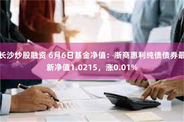 长沙炒股融资 6月6日基金净值：浙商惠利纯债债券最新净值1.0215，涨0.01%