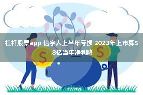 杠杆股票app 信宇人上半年亏损 2023年上市募5.8亿当年净利降